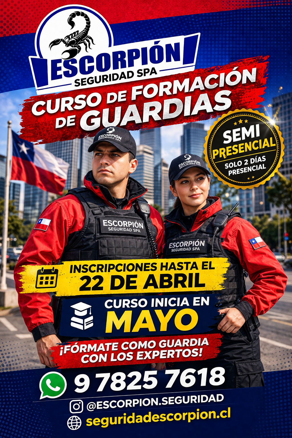 Afiche Escorpión Seguridad